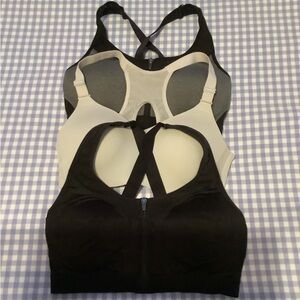 Avia Black and Gray Sports Bras